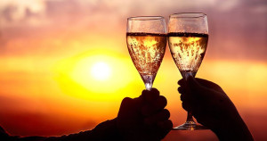 champagne sunset