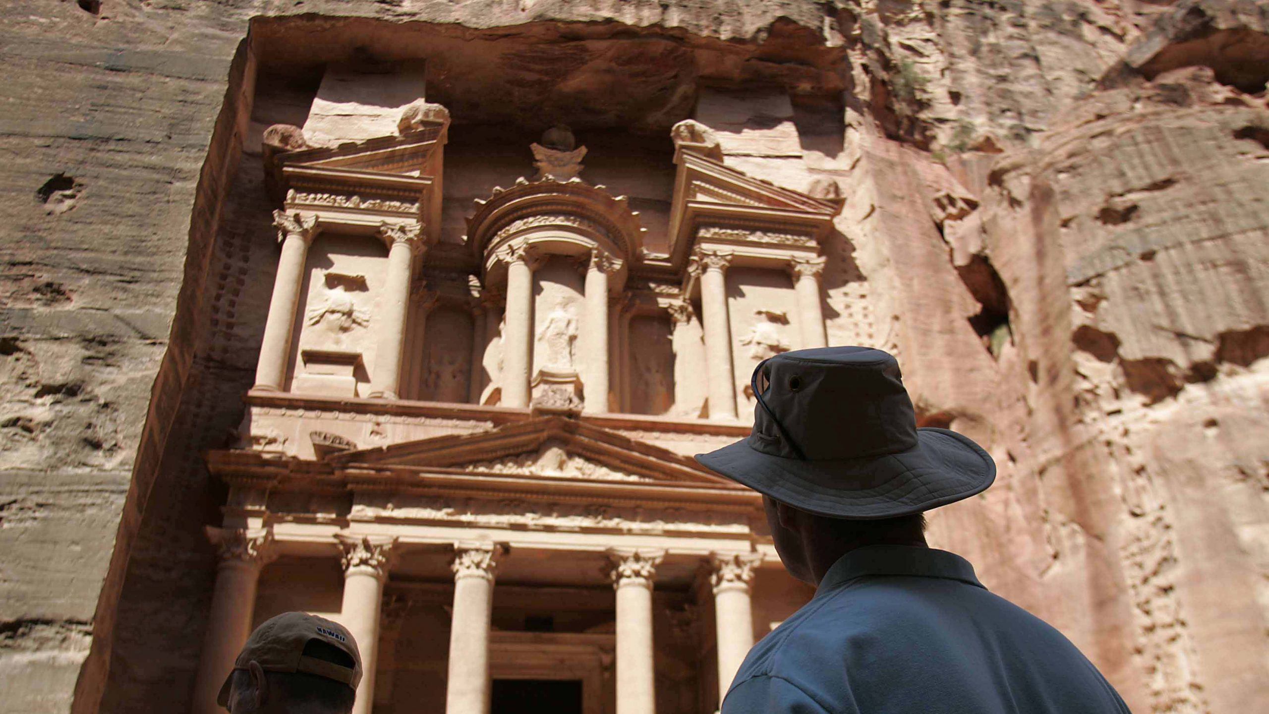 Tourists visit Jordan's ancient city of Petra